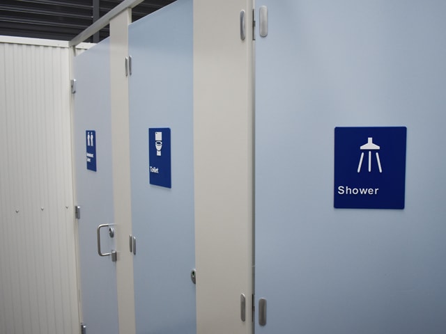 Shower and Toilet areas of the Female Friendly Sports Facility