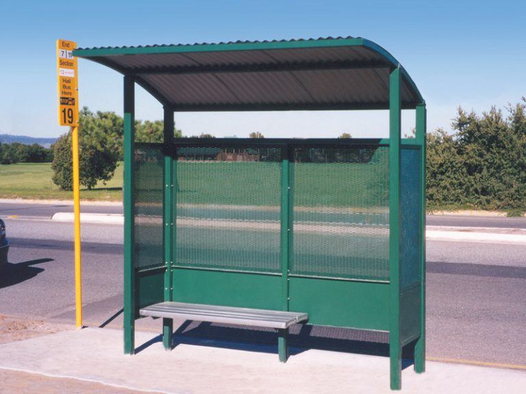 Bathurst Steel Bus Shelter - Landmark Products