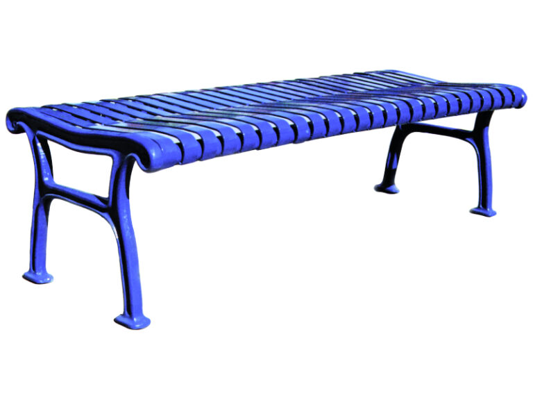 Steel Slatted Council Bench Landmark Products